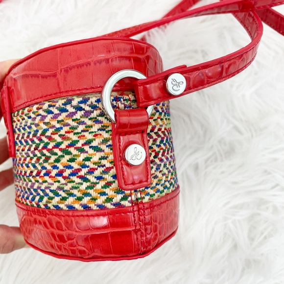 Sam Edelman Red Straw Crossbody Bag - Picture 5 of 10